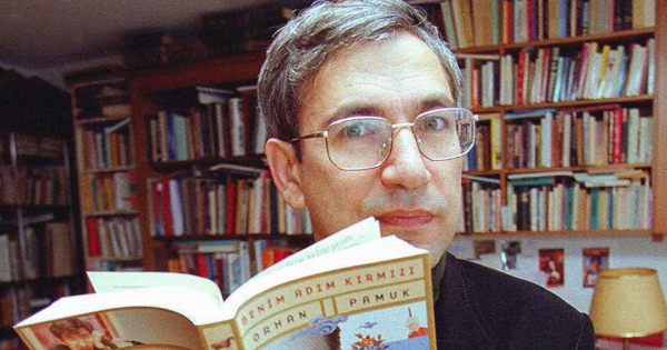 ISTAMBUL - DECEMBER 12: Orhan Pamuk, one of Turkey's most famous novelists, is seen in his Istanbul home on December 10, 1998. Pamuk rejected one of Turkey's most coveted prizes, the title 'State Artist', 12 December. The prize, which carries great prestige, was also given to 71 others. Pamuk has rejected the prize on political grounds, saying that 'as long as Turkey continues to jail writers, and restrict freedom of press... I don't want the title'. AFP PHOTO STATON R. WINTER (Photo Credit should read STATON R. WINTER/AFP/Getty Images)